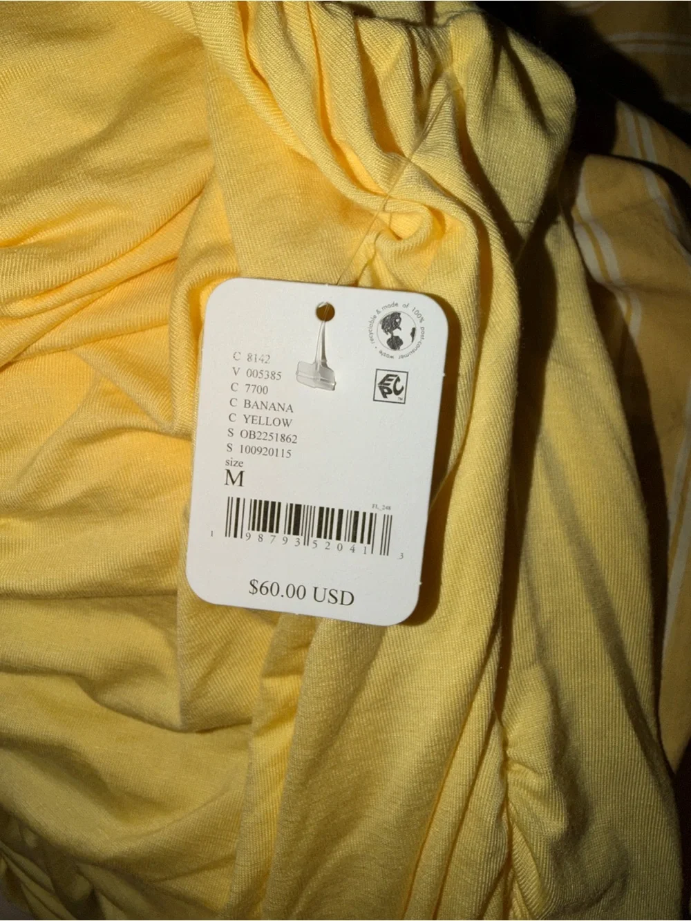 Free People Clea Mini Dress in Banana (butter yellow)